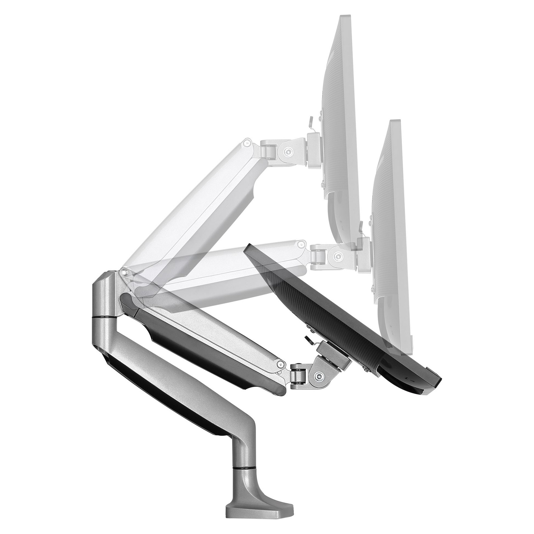 Mbajtëse për Monitor StarTech.com ARMPIVOTHD, Krah Ergonomik për 1 Monitor, 13"–32", deri 9 kg, VESA 75 × 75 mm, 100 × 100 mm - Argjend 8