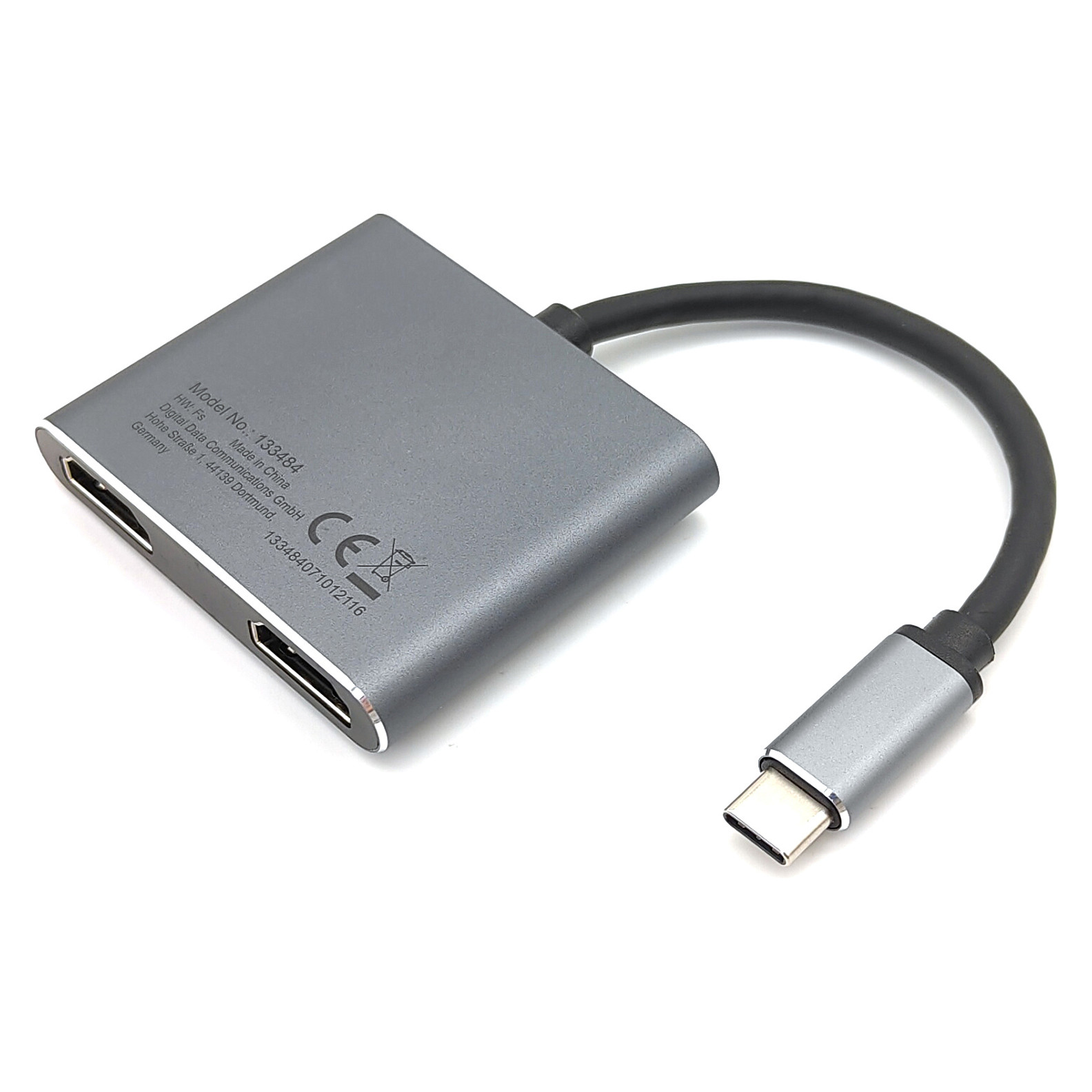 Adapter Multiport Equip 133484 / 2x HDMI / 1x USB-A 5Gbps / 1x USB-C PD 100W – Argjend 4