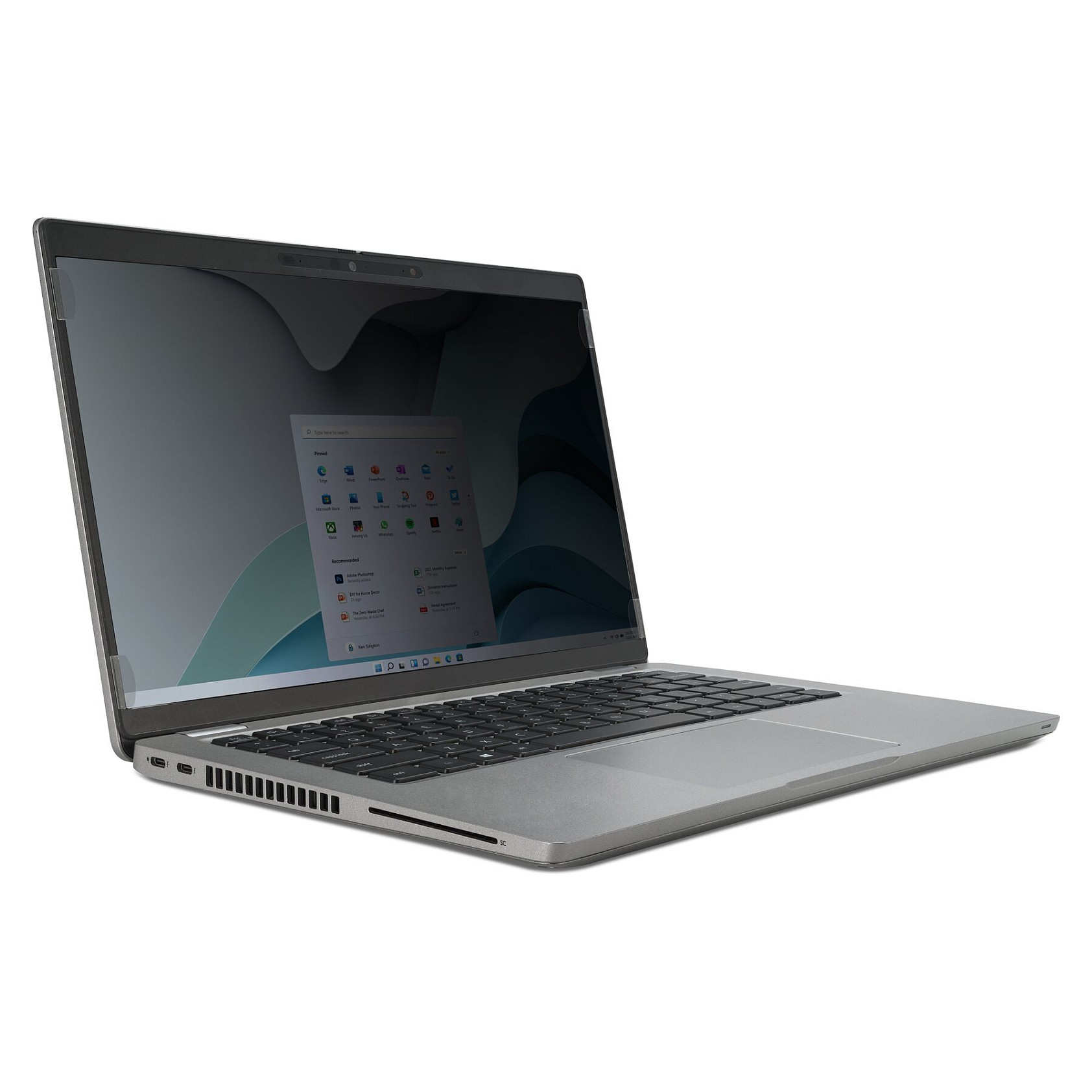 Mbrojtës Ekrani për Laptop Kensington EQ140A1610E, Filtër Privatësie, 14", 16:10, 2-Way, i Çmontueshëm - Zezë 8
