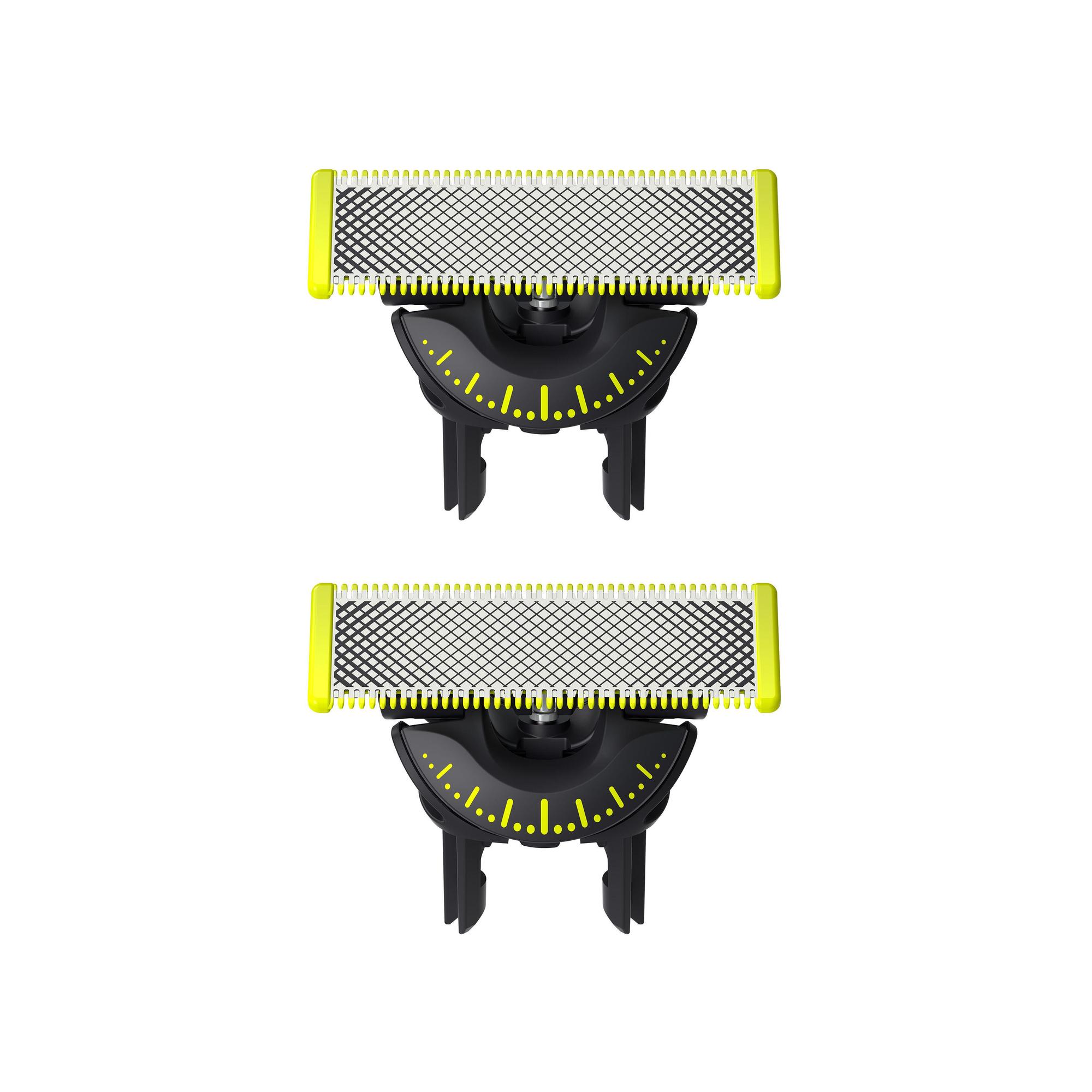 Koka zëvendësuese për makinë rroje Philips OneBlade 360 / QP420/50 /2 copë– Argjend/Verdhë 2