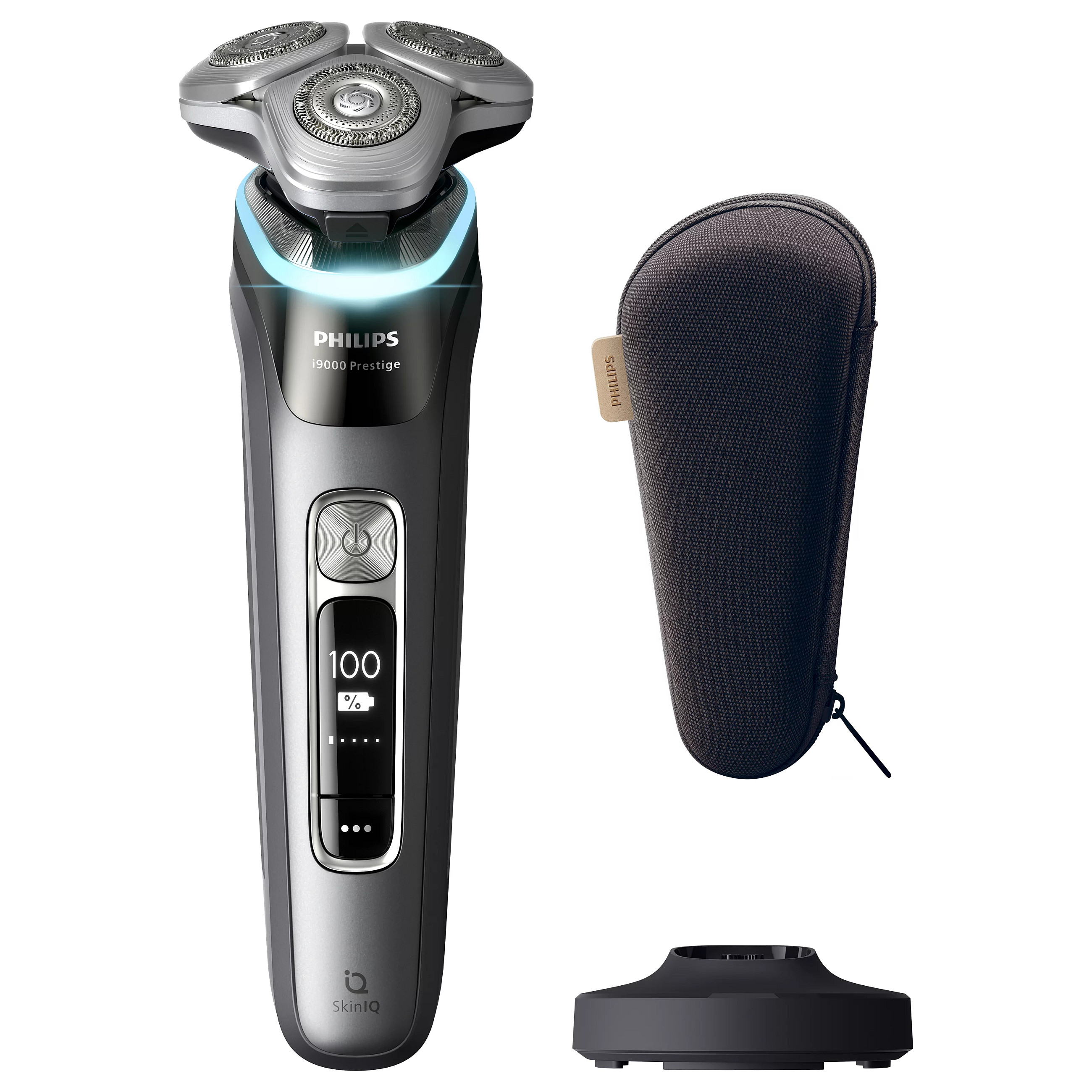 Makinë e rrojës Philips i9000 Prestige XP9202/10 / Triple Action Lift & Cut / Dual SteelPrecision / 360° Precision Flex / SkinIQ / 60 Min / Wet & Dry – Gri e errët 2