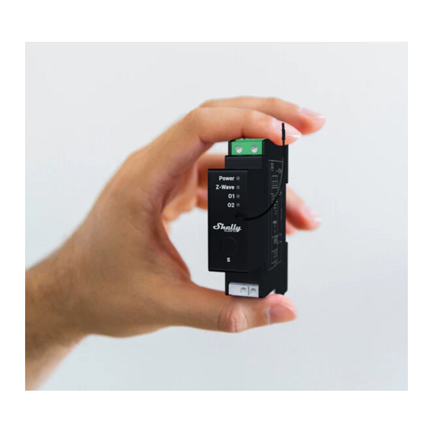Smart Relay Shutter Controller – Shelly "Wave" DIN Pro Shutter Relay Rollladenaktor Z-Wave thumbnail 3