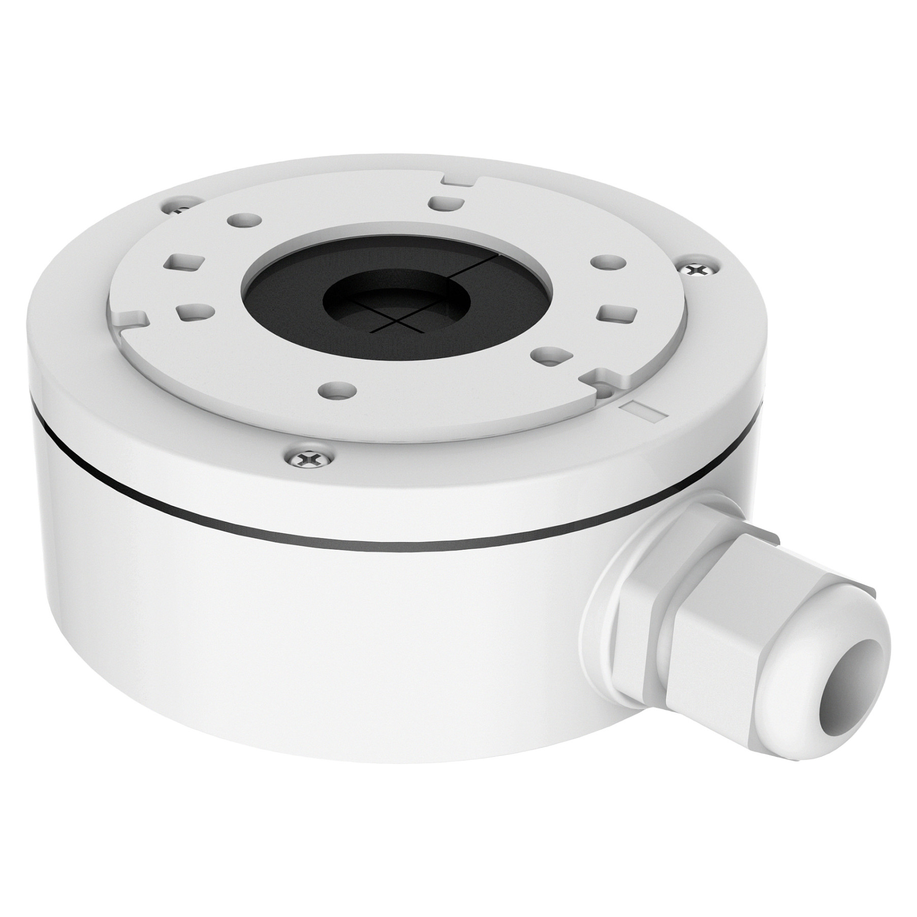 Kuti Lidhëse për Kamera Sigurie Hikvision DS-1280ZJ-DM18, Ø111 mm, Alumin - Zezë 7