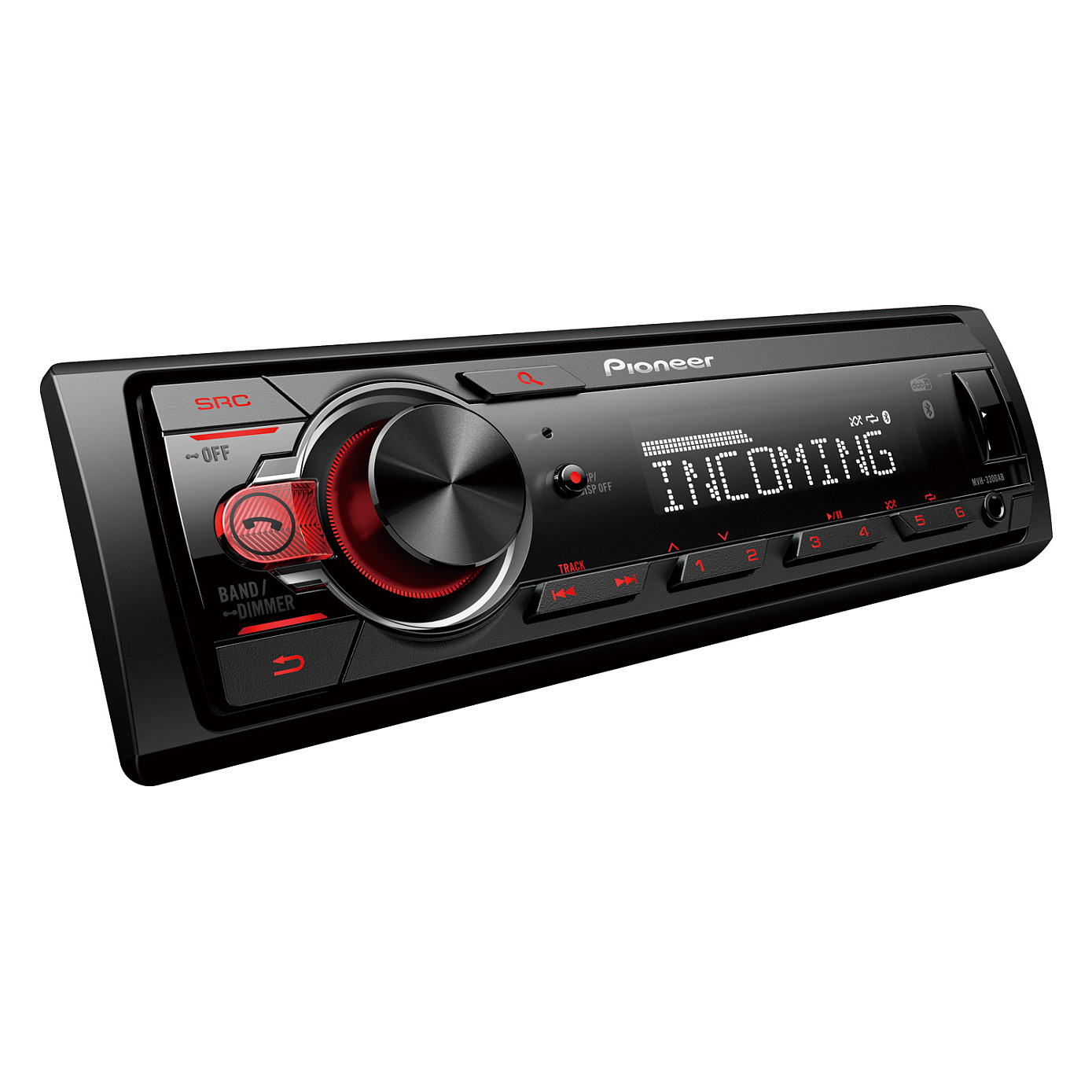 Radio për veturë Pioneer MVH-330DABAN, 1 DIN, DAB+, FM, Bluetooth, USB, AUX, 4 × 50 W, antenë DAB+ dhe mikrofon të jashtëm - Zezë 2
