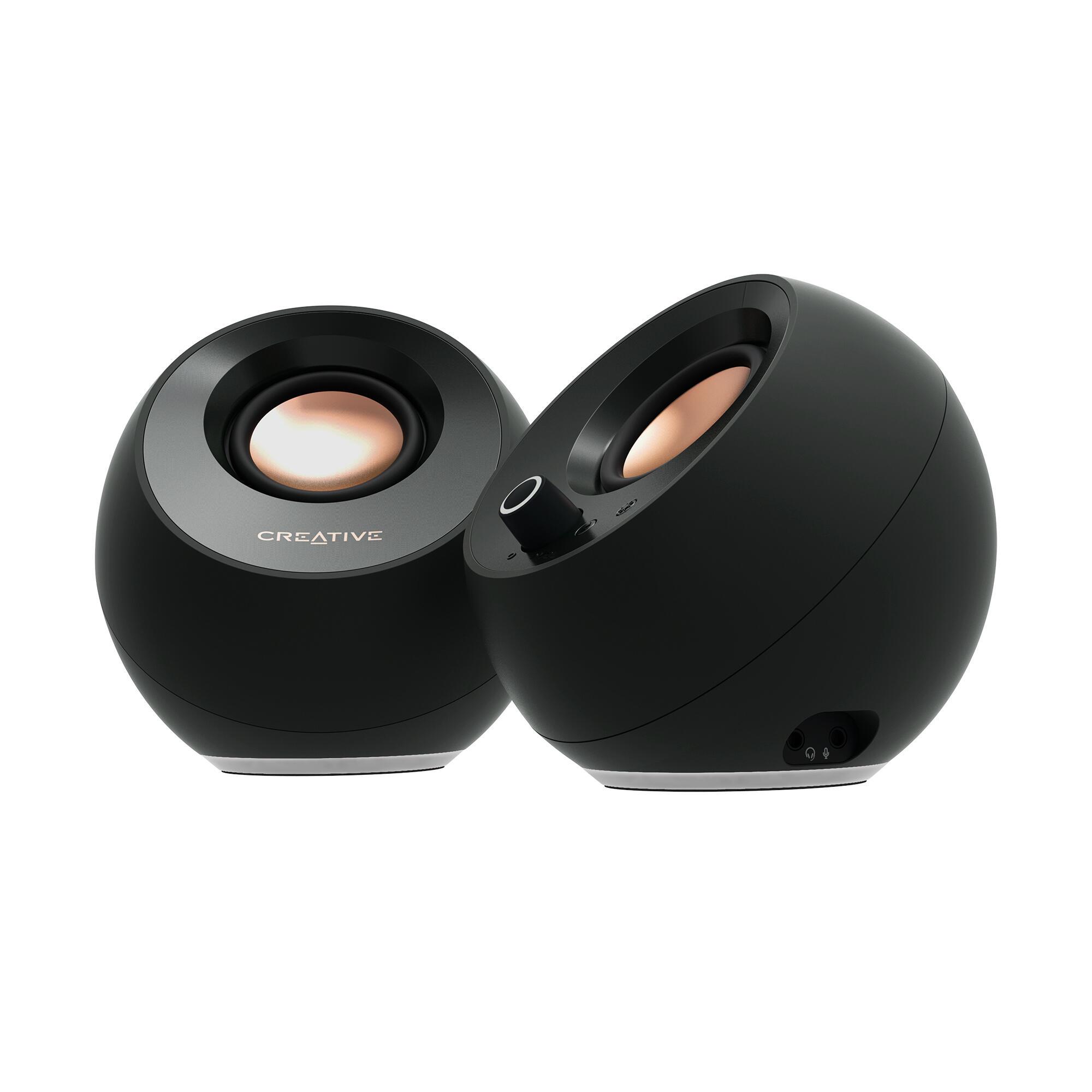 Altoparlantë Creative Pebble Pro / 2.0 / 10W RMS / Bluetooth 5.3 / USB-C – Zezë 3