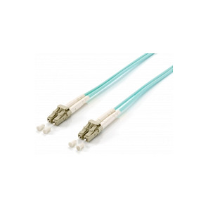 Kabllo për Rrjet Equip LWL Patch Cable LC–LC / 5.00m / Multimode Duplex OM3 / Blu – Polybag