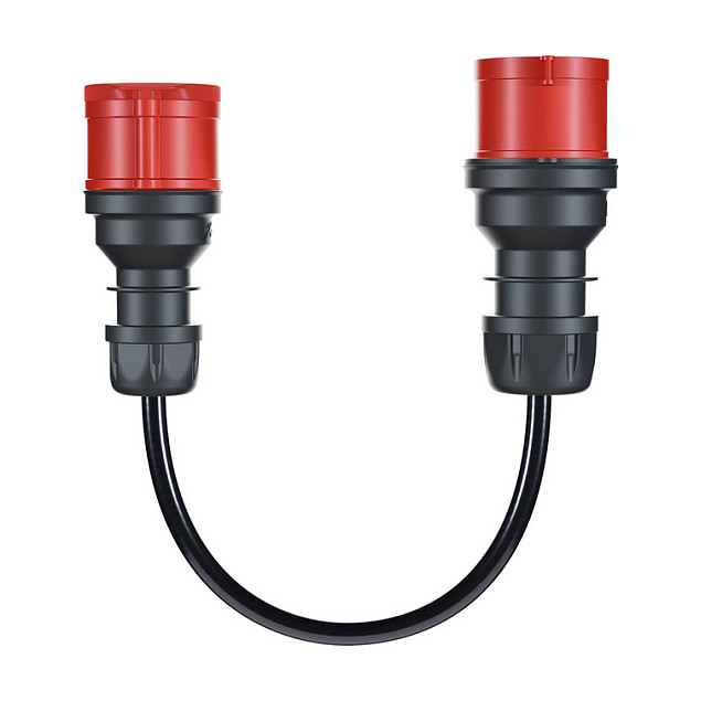 Set Adapterësh go-e CH-04-33, për Gemini flex 11 kW, Prizë CEE 32A, CEE 16A dhe Prizë Shtëpiake - Zezë/Kuqe/Blu 3