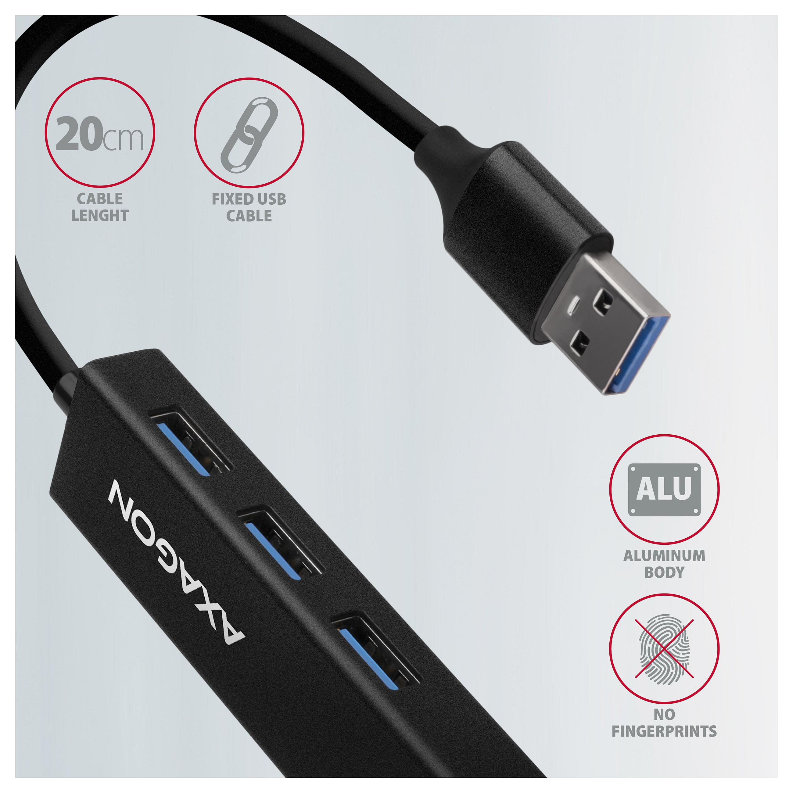 Hub USB-A AXAGON HMA-GL3A, 3× USB-A 5Gbps, Gigabit Ethernet, microSD - Zezë 5