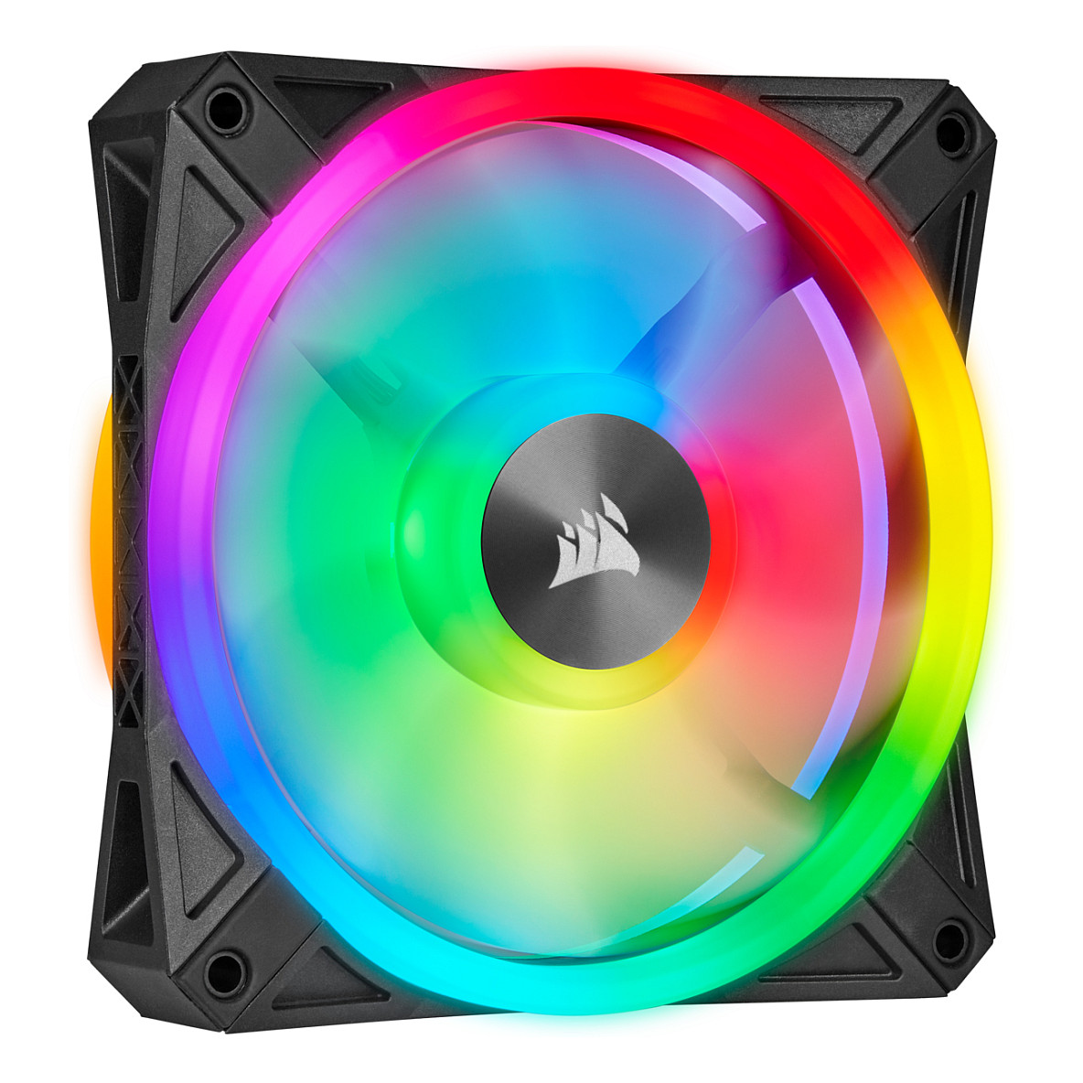 Ftohës për Kasë Corsair iCUE QL140 RGB / 140mm / 550-1250 RPM / RGB / PWM / 2-Pack – Zezë