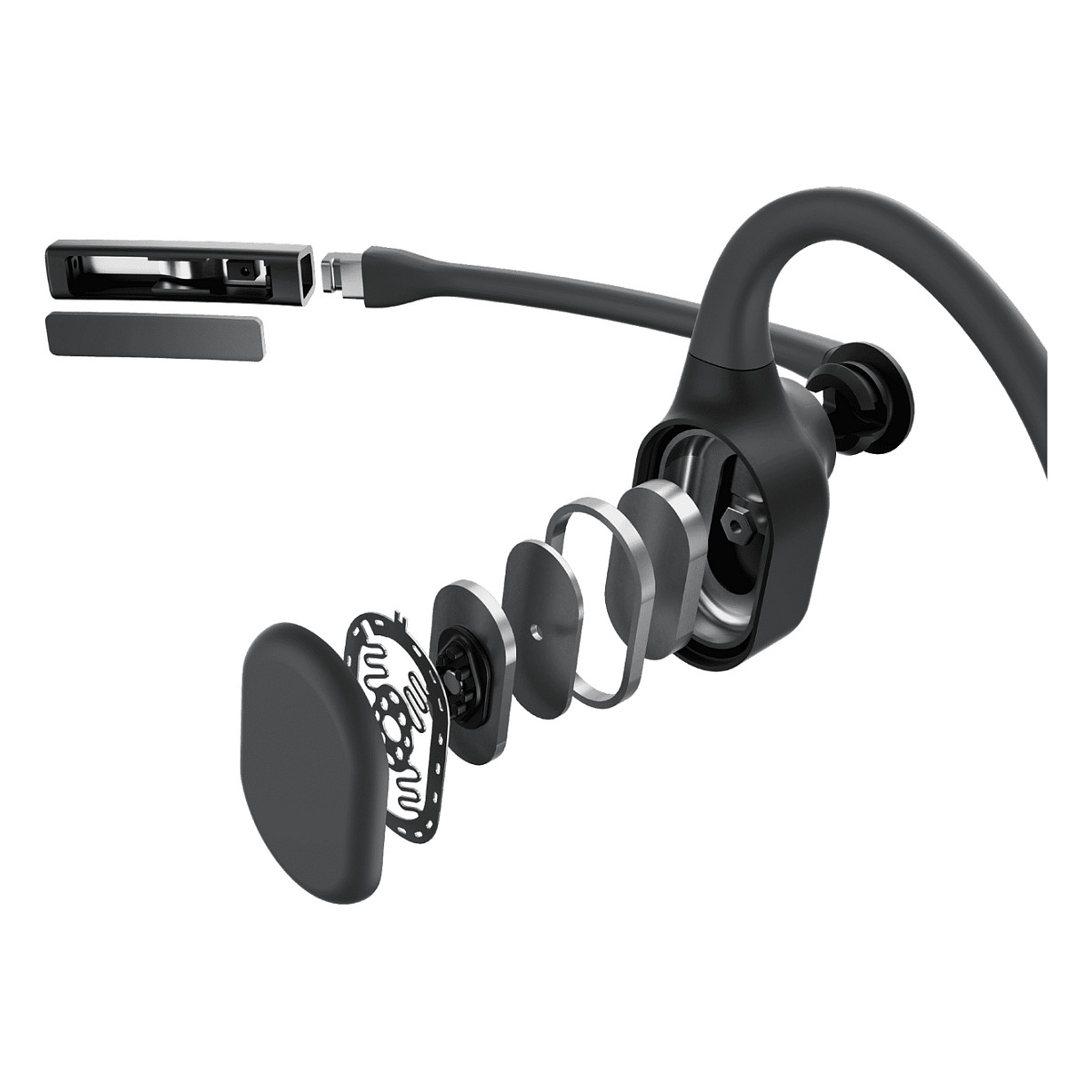 Kufje pa kabllo Shokz OpenComm2 UC 2025 Upgrade / Bone Conduction / Bluetooth / Loop120 USB-A / Mikrofon / 16 orë - Zezë 4