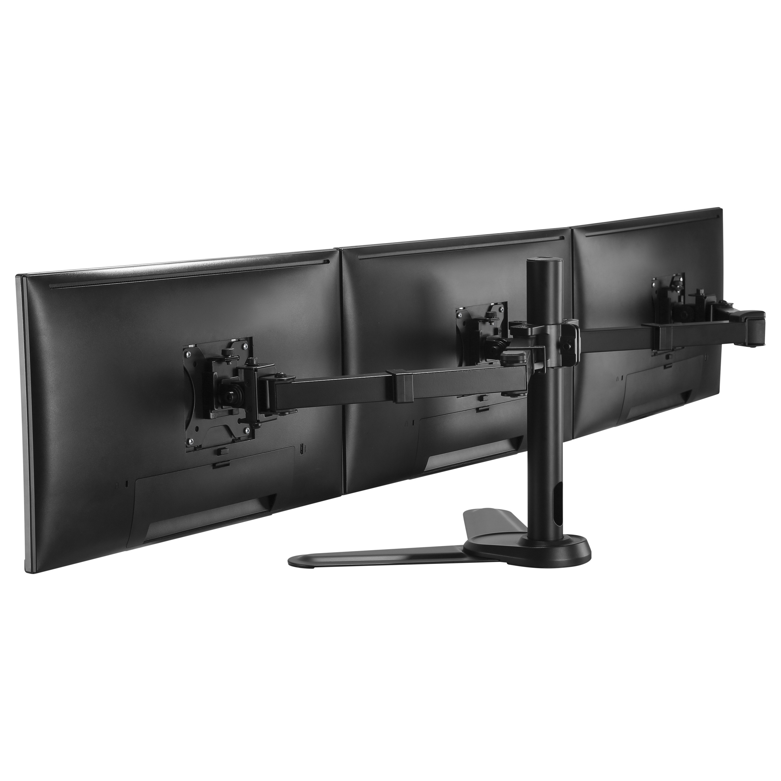 Mbajtëse për Monitor Equip 650125 , 3 Monitorë , 17–27" , deri 7kg për monitor , me sustë gazi , e rregullueshme , VESA 75x75 & 100x100 - Zezë 4