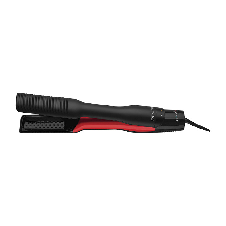 Furçë drejtësuese Revlon One-Step Air Straight, 2-në-1, Ceramic Tourmaline, AirPause, 6 nivele - Black/Red