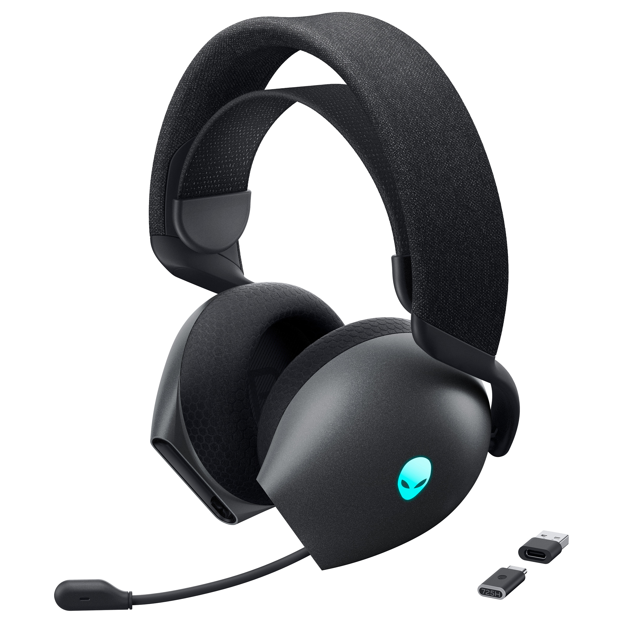 Kufje Gaming Dell Alienware Pro, Bluetooth 5.3, 2.4GHz, 50mm, ANC, Wired & Wireless – Bardhë 8