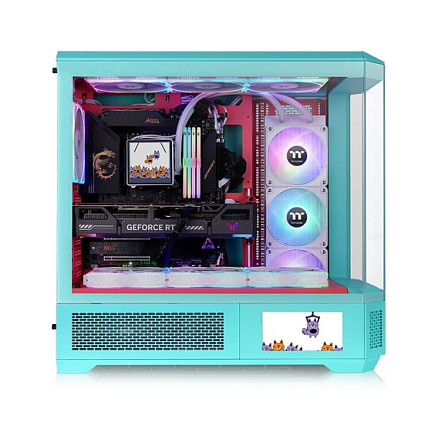 Kasë Midi Thermaltake View 600 TG - Mint/Kuqe thumbnail 2