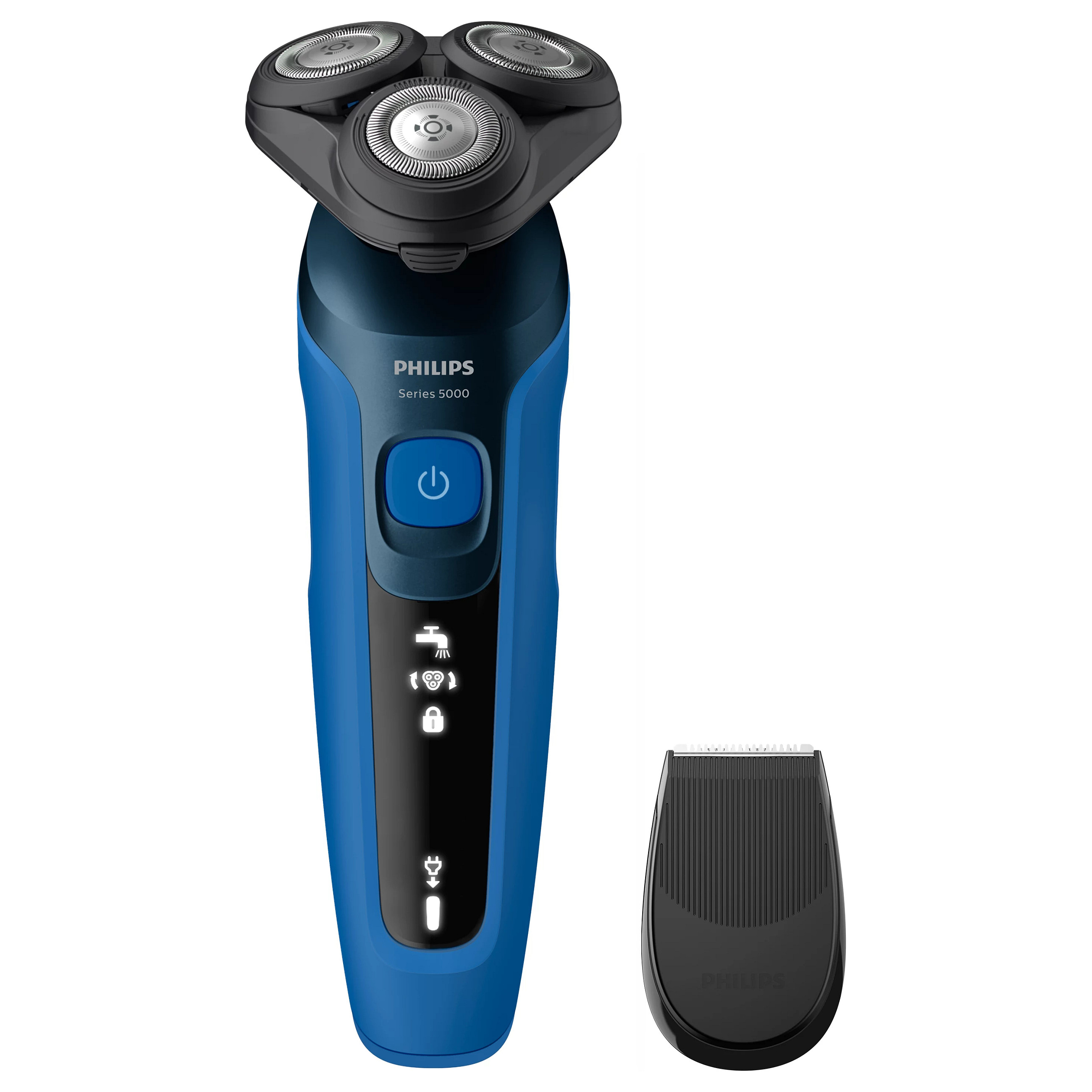 Makinë e rrojës elektrike Philips Series 5000 S5466/17 / ComfortTech Blades / Super Lift & Cut / 90.000 Prerje/min / 50 min – Blu/Zezë 3