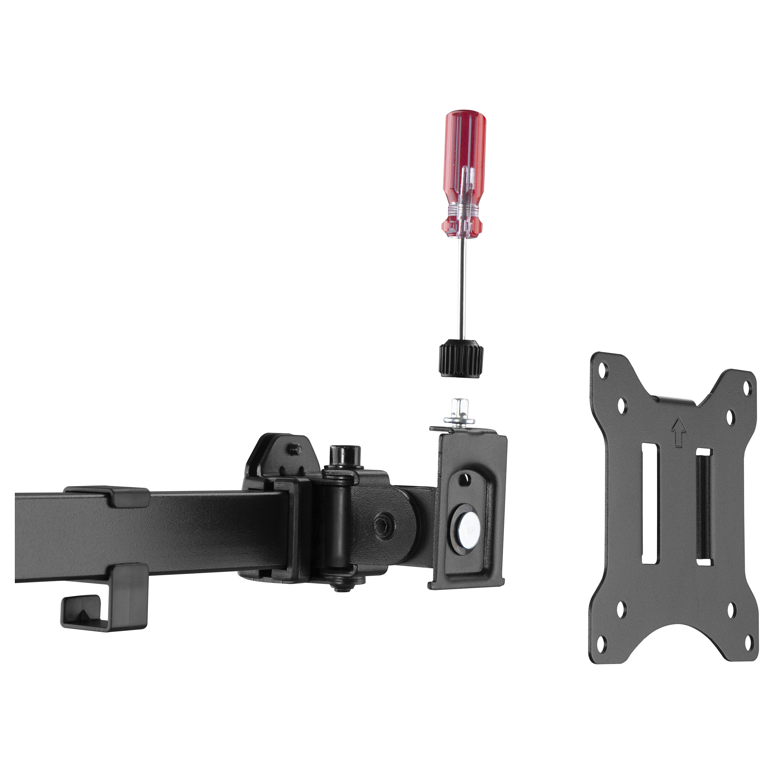 Mbajtëse për Monitor Equip 650158 / 3 Monitorë / 17–32" / deri 7kg për Monitor / VESA 75x75 & 100x100 / Full Motion / Rotacion 360° - Zezë 6