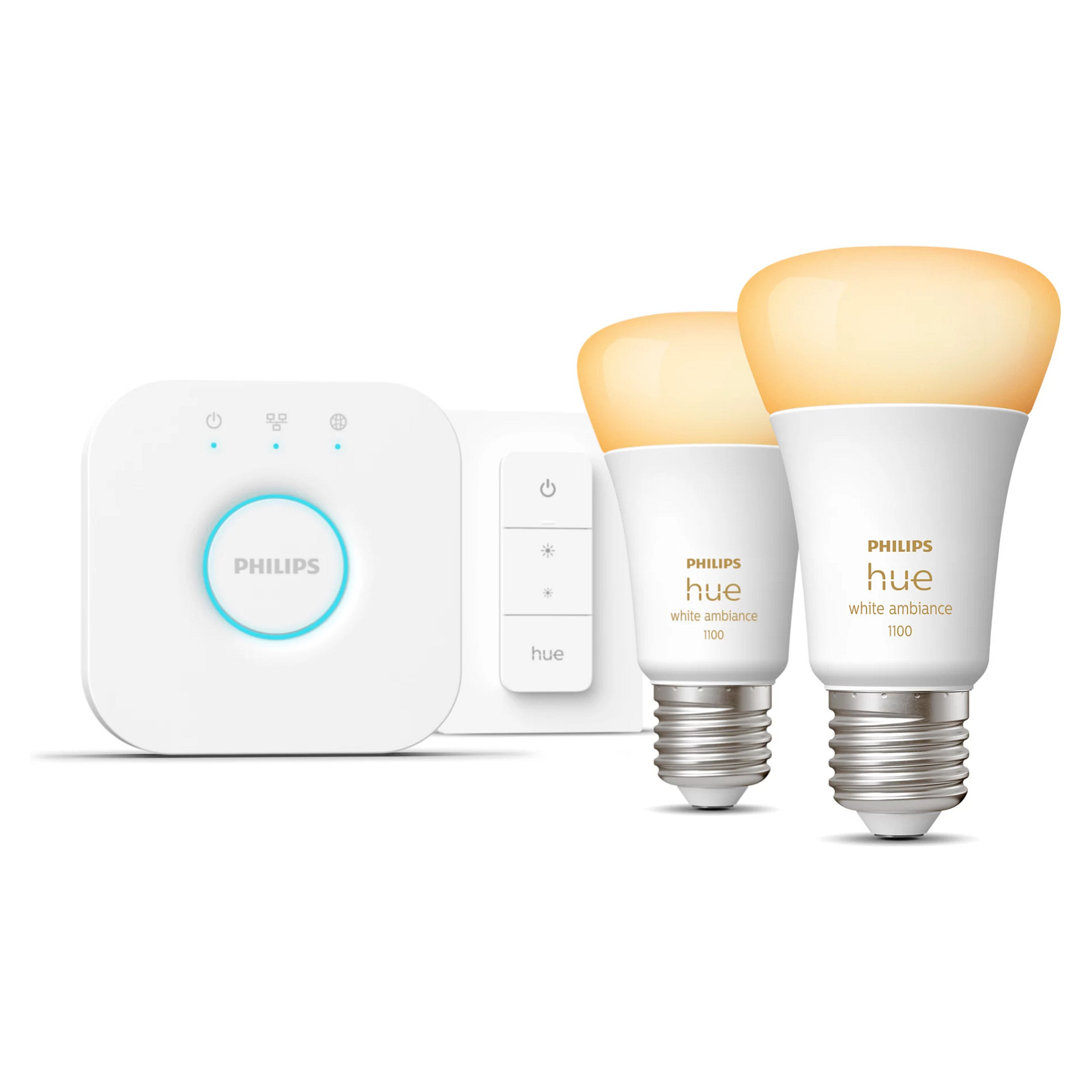 Llamba Philips Hue White Ambiance E27 / 8 W – Set 2copë