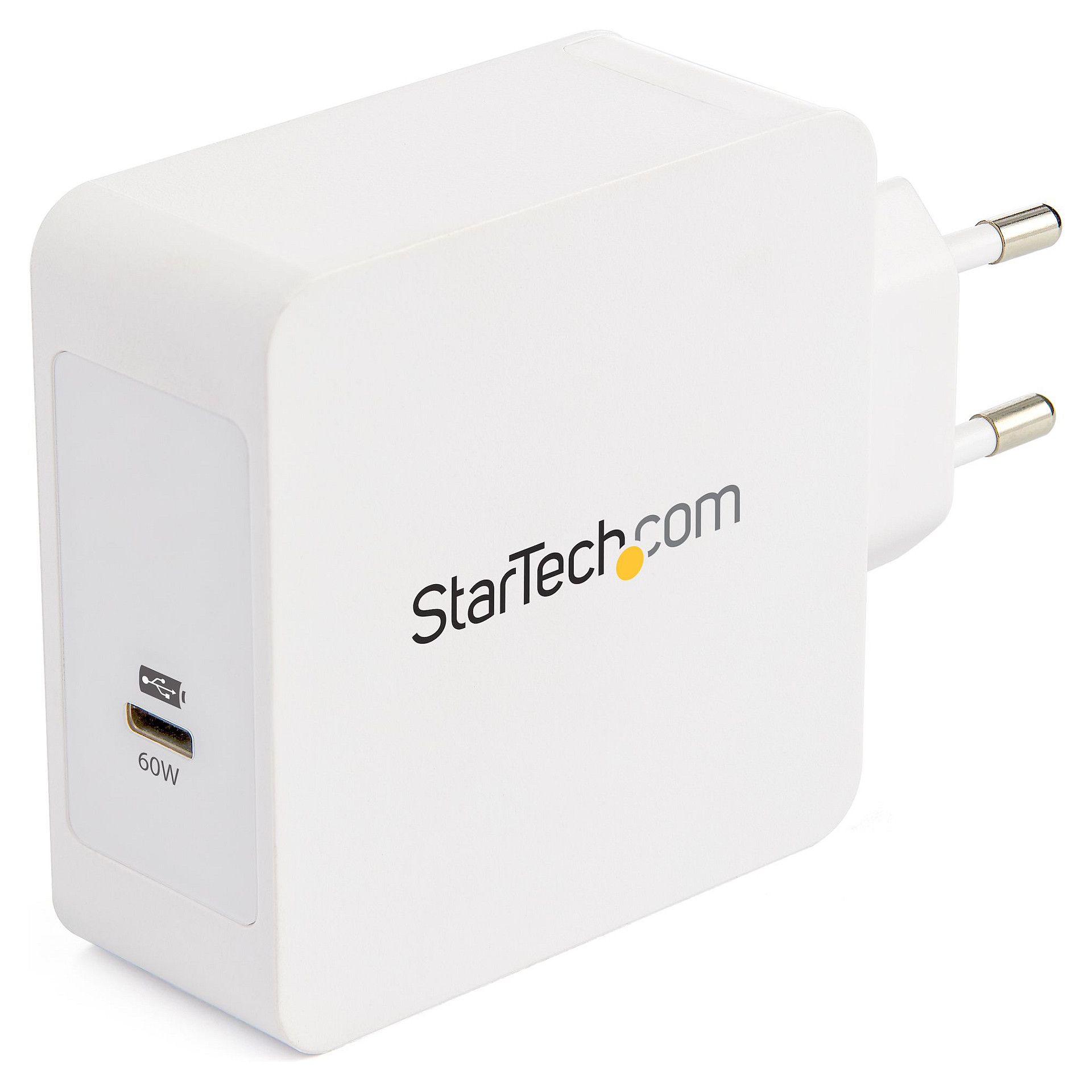 Karikues USB-C StarTech.com WCH1CEU, 60W, Power Delivery, Kabllo 2m - Bardhë thumbnail 3