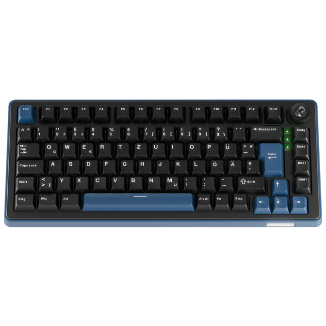 Tastierë Gaming Ducky OK-M 75 / 75% / Mekanike / KTT Tactile / Hot-Swap / Wired & Wireless / RGB / USB-C / Bluetooth + 2.4 GHz - Zezë 3