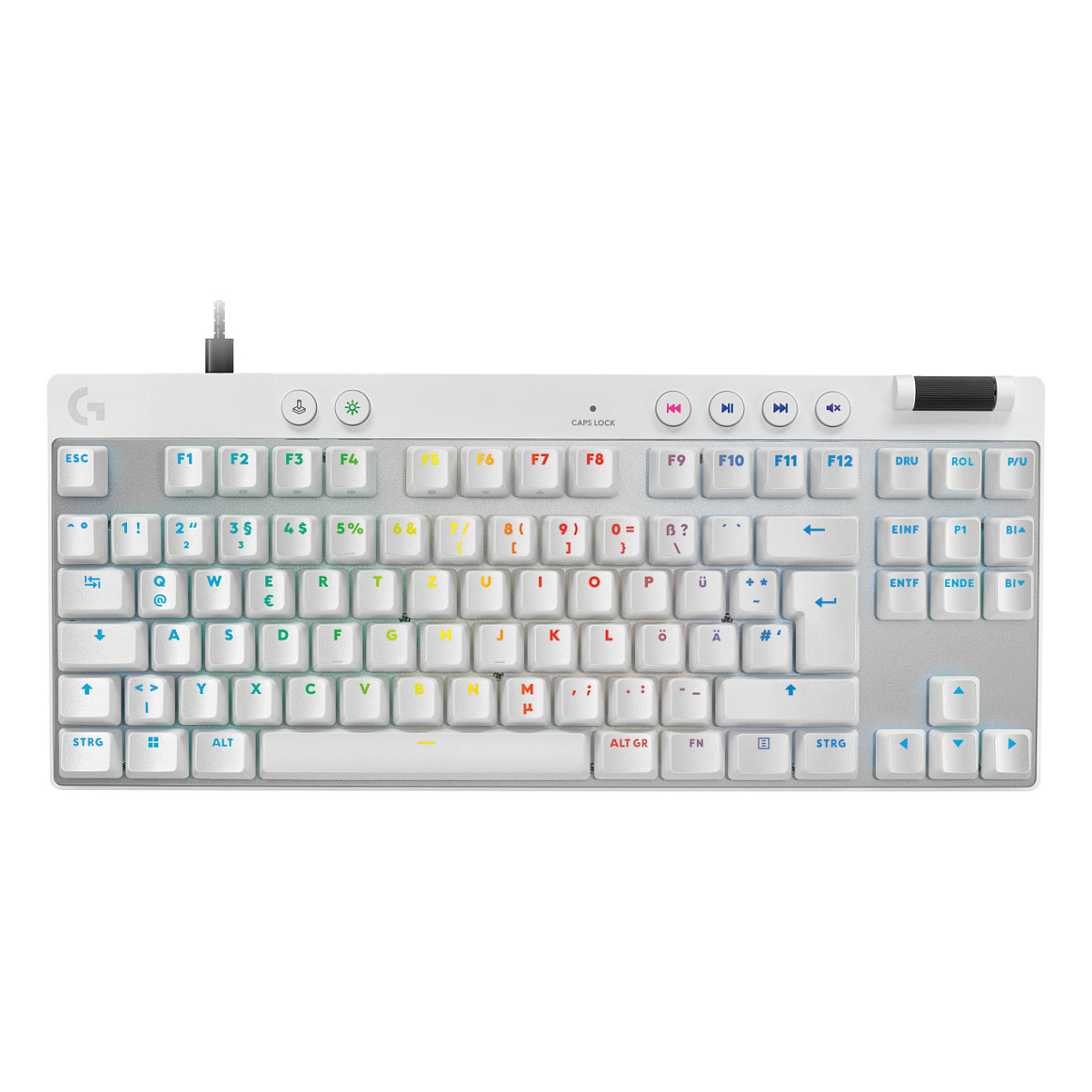 Tastierë Gaming Logitech G515 Lightspeed TKL GL Tactile / Wired & Wireless / QWERTY – Bardhë 6