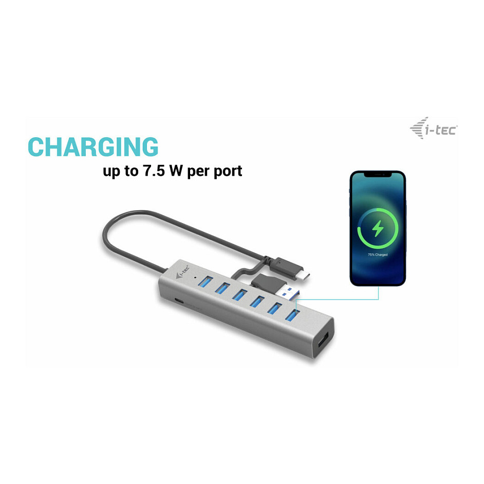 Hub D I-TEC USB-C CHARGING, 7 porte thumbnail 6