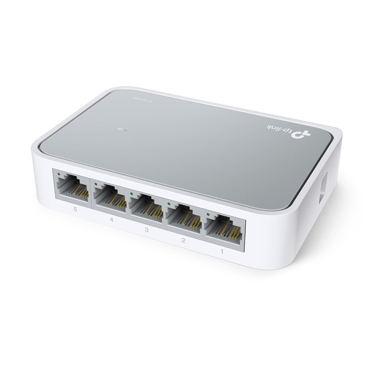 TP-Link TL-SF1005D 5-Port Fast Ethernet Desktop Switch – 5x RJ45 10/100Mbps, Plug & Play, Auto MDI/MDIX, Bardhë