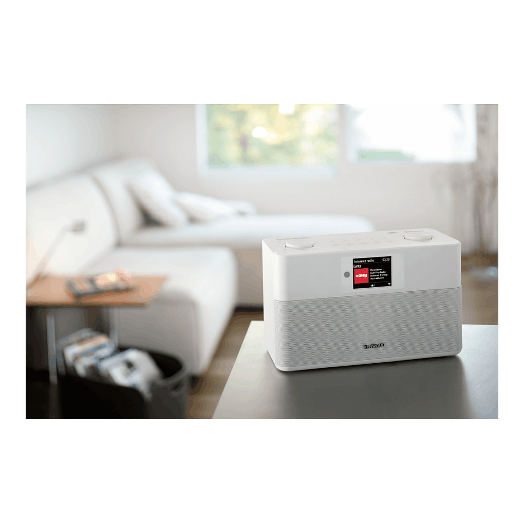 Radio interneti Kenwood CR-ST100S-W, 20W, DAB+, FM, Wi-Fi, Bluetooth, ekran TFT 2.4" - Bardhë 7