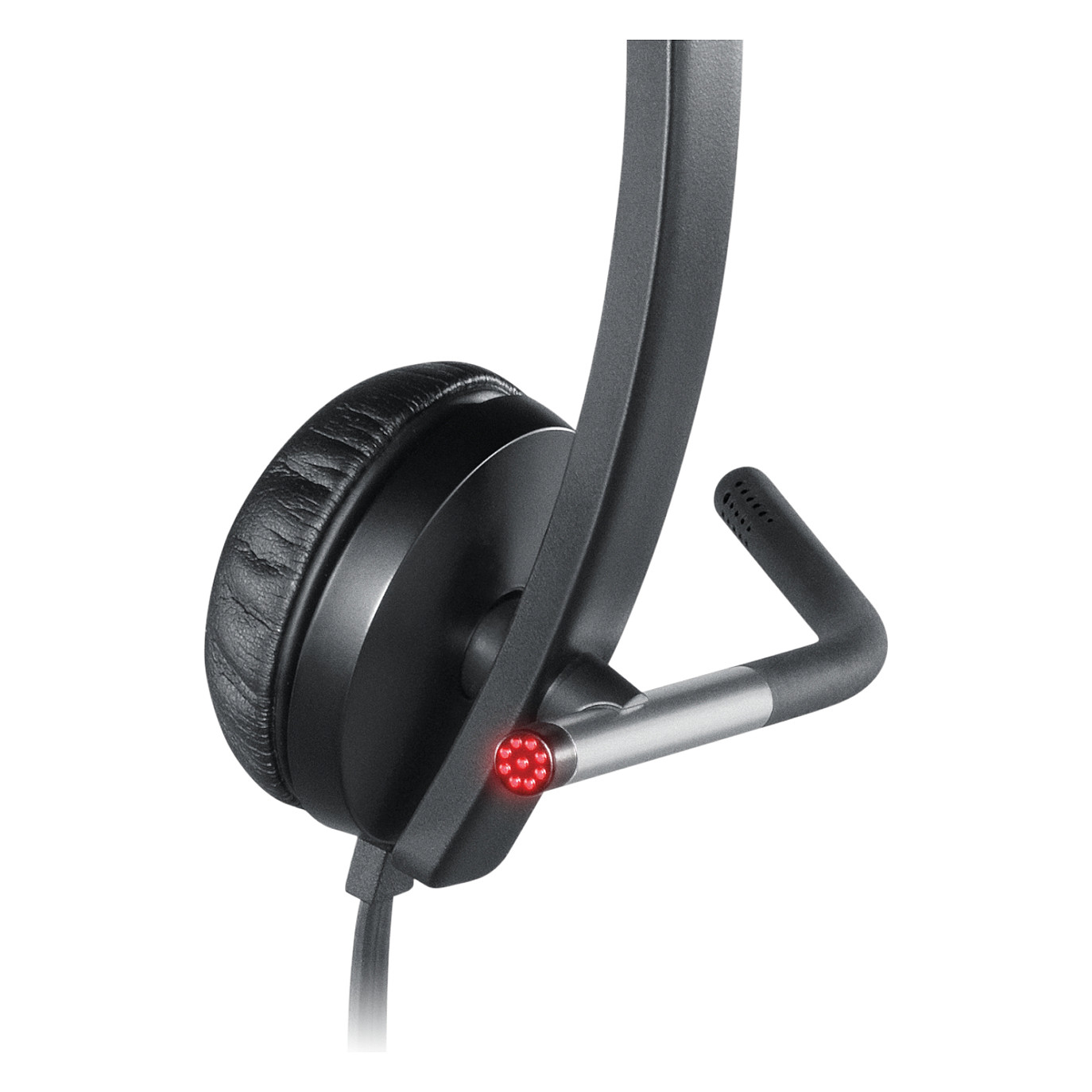 Kufje me kabllo Logitech H650e / Mono / On-Ear / USB-A / 2.1 m - Zezë/Gri 7