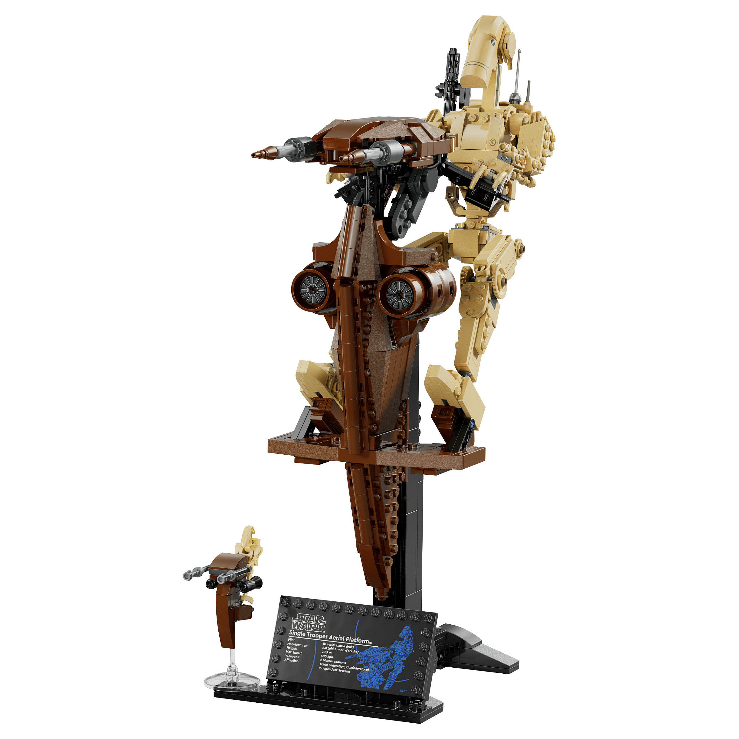 LEGO Star Wars Battle Droid with STAP 75428 thumbnail 2