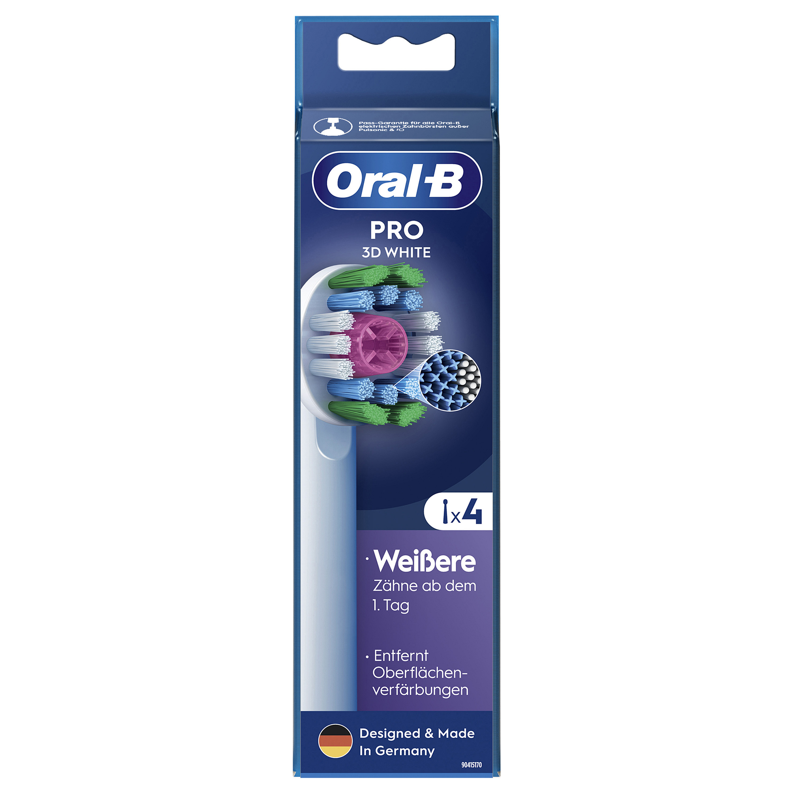 Koka zëvendësuese Oral-B Pro 3D White, 4 copë - Bardhë 3
