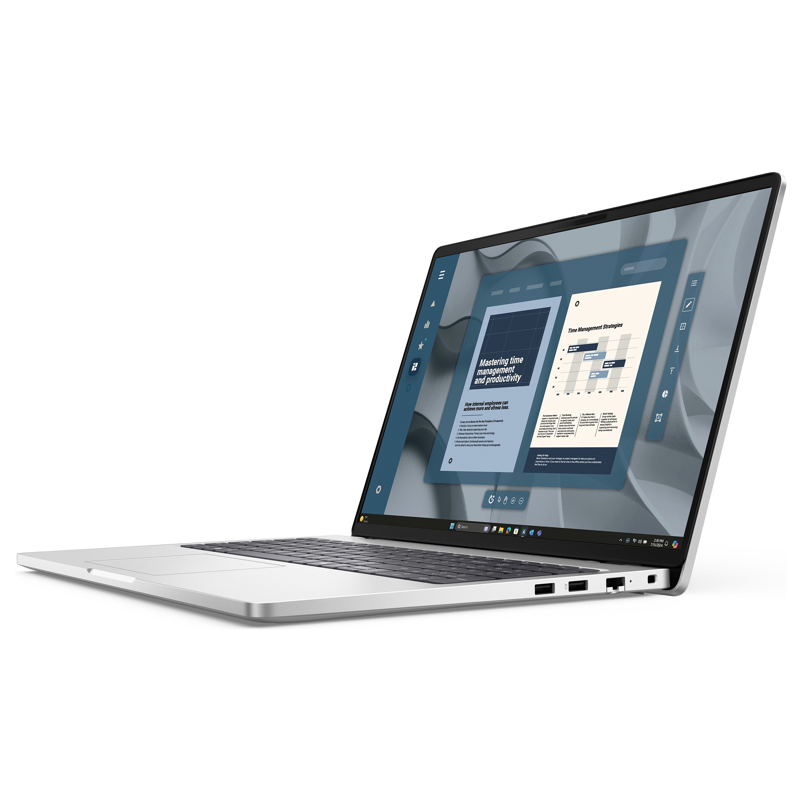 Laptop Dell Pro 16 PC16255 / Ryzen AI 7 350 / 16GB DDR5 / 512GB / 16" Full HD+ IPS / AMD Radeon 860M / DE - Platinum thumbnail 3