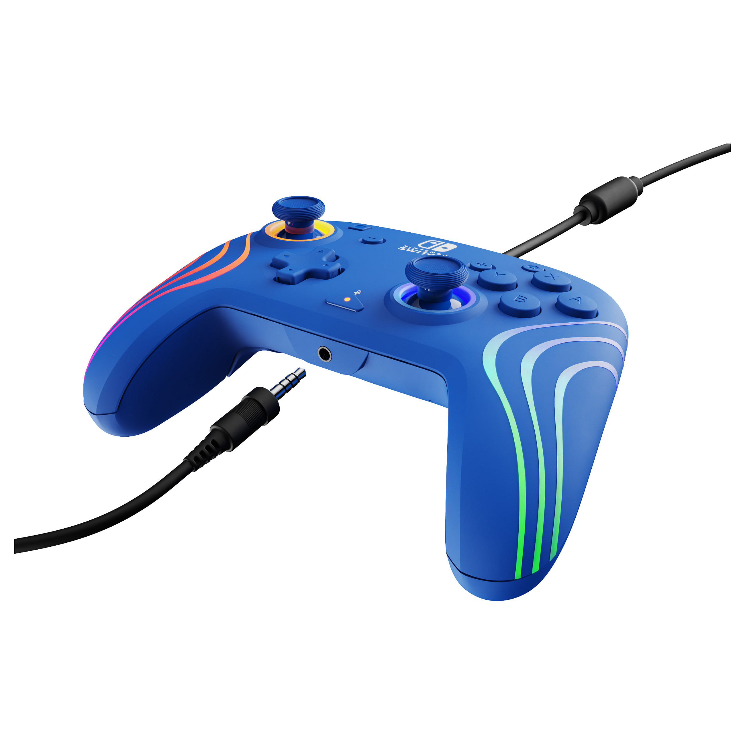 Kontroller Nintendo PDP Afterglow Wave Wireless RGB Switch - Blu 2