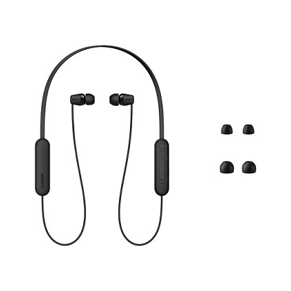 Kufje pa kabllo Sony WI-C100, Bluetooth 5.0, 20–20.000 Hz, IPX4 – Zezë 4