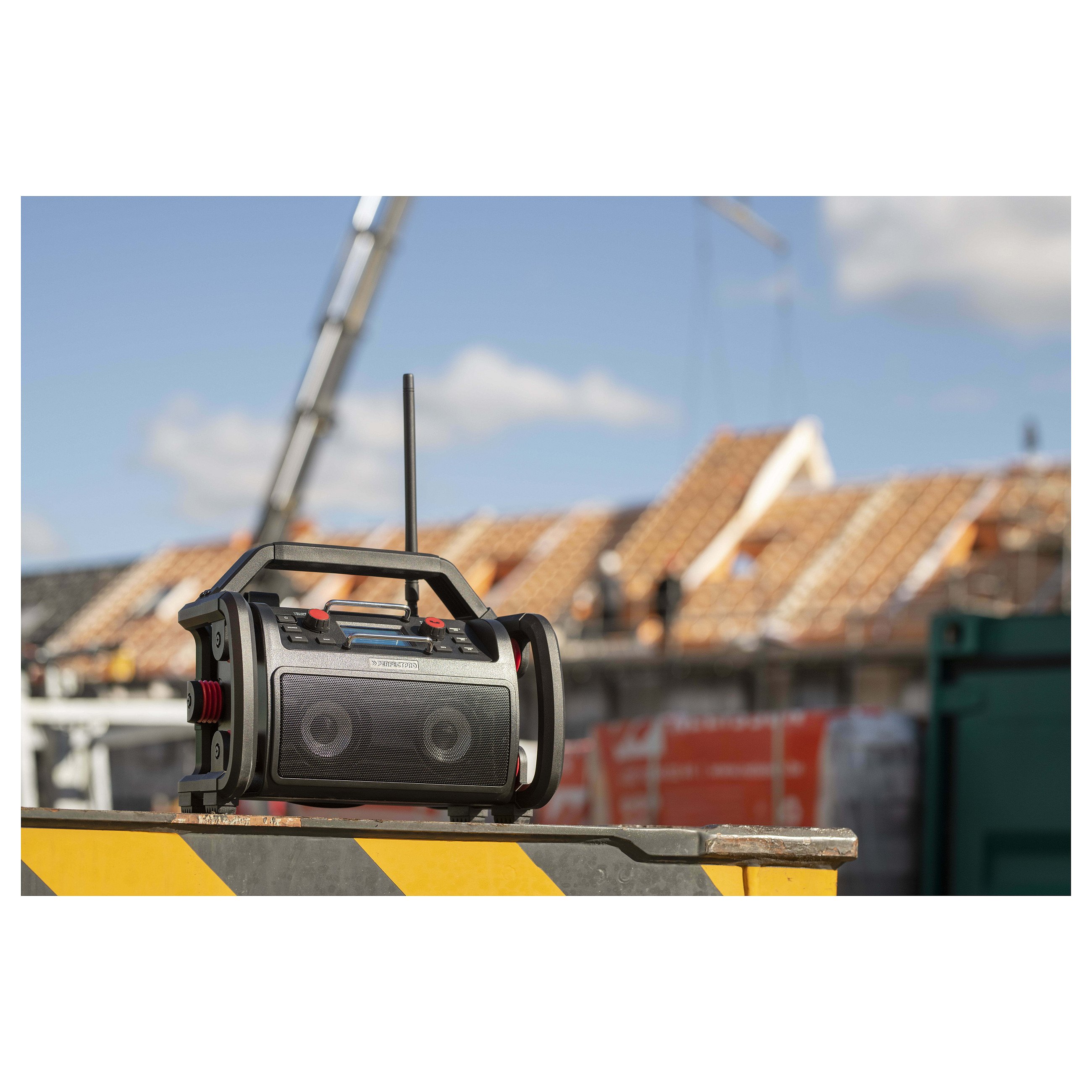 Radio për Punë Perfectpro Rockpro, DAB+, FM, 30 W, Bateri 4000 mAh, Autonomi deri në 12 orë - Zezë, Kuqe 7