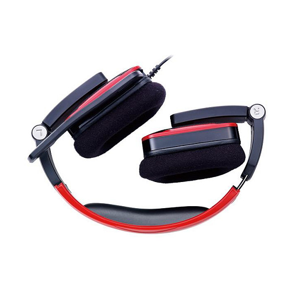 Kufje Gaming Tt eSPORTS Shock / 3.5mm / 40mm / Stereo / 32Ω / Mikrofon Boom / 3m - Zezë/Kuqe 2