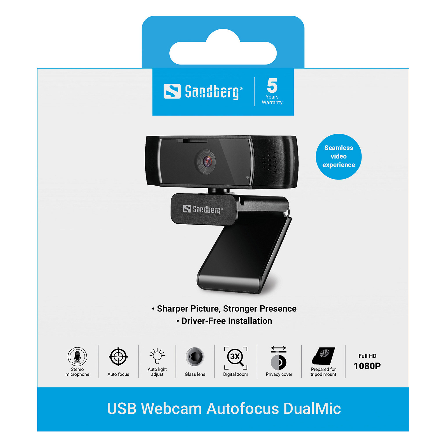 Webcam Sandberg USB / Autofocus / DualMic – Zezë 6
