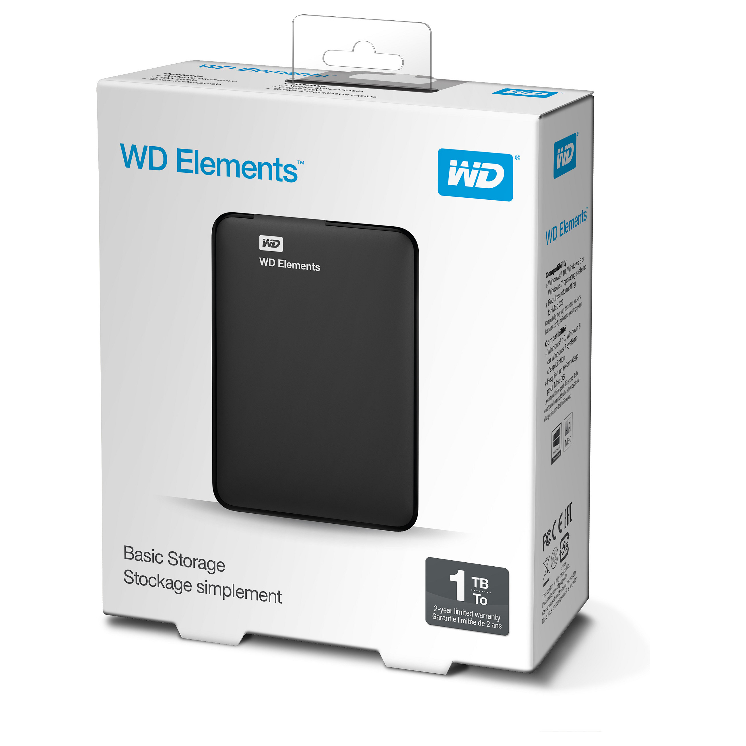 MEMORJE E JASHTME HDD 1TB WD ELEMENTS 3.0 BLACK 7
