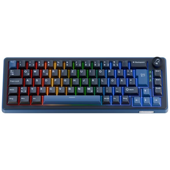 Tastierë Gaming Ducky OK-M 65 / 65% / Mekanike / KTT Linear / Hot-Swap / RGB / USB-C - Zezë