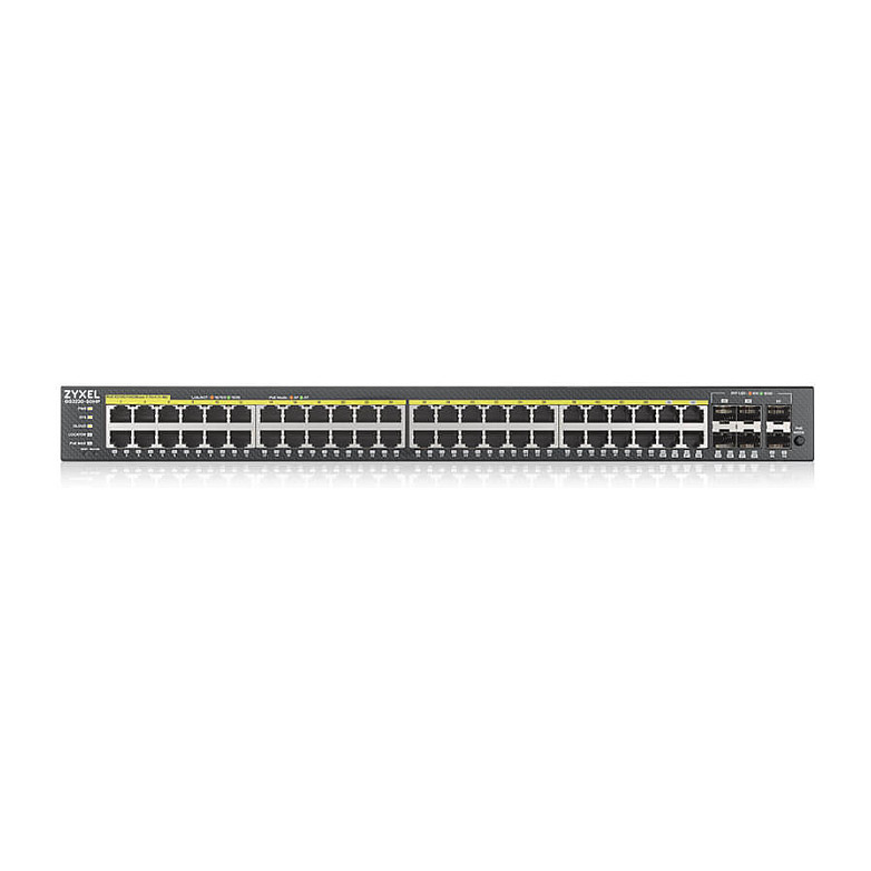 Zyxel GS2220-50HP Managed Gigabit PoE+ Switch | 48-Port | 375W PoE Budget | Rackmount L2+ thumbnail 2
