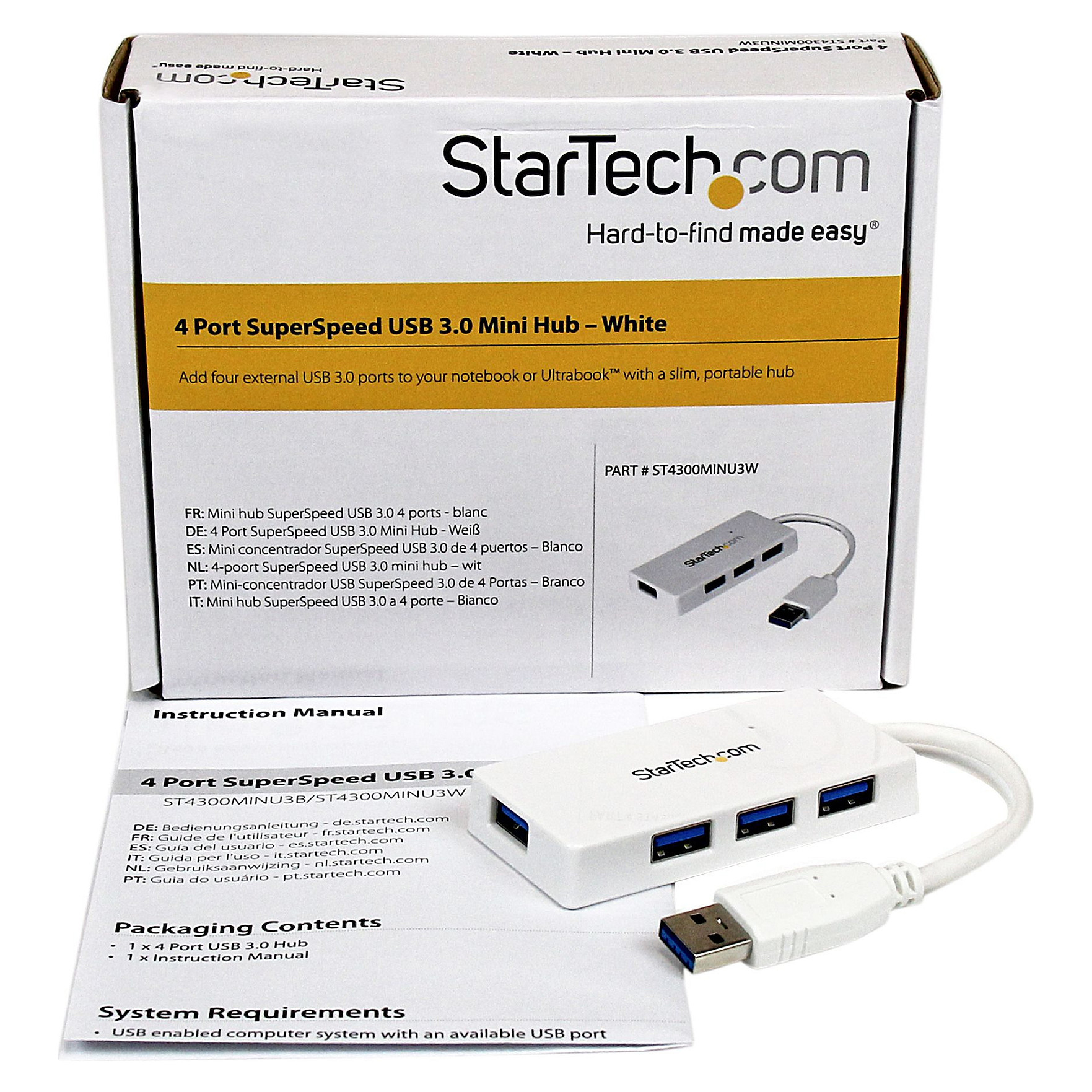 Hub StarTech USB-A to 4xUSB-A thumbnail 6