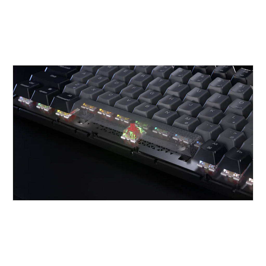 Tastierë Gaming CORSAIR K65 Plus Wireless / Mechanical / 75% / MLX Red / RGB / QWERTZ DE / 2.4GHz / Bluetooth / USB - Zezë/Hiri 10