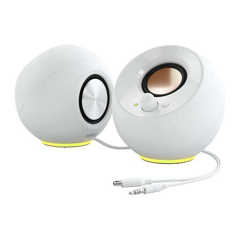 Altoparlantë Creative Labs Pebble SE, 2.0, 4.4W RMS, 8.8W Peak, USB-C, AUX, RGB - Bardhë 2