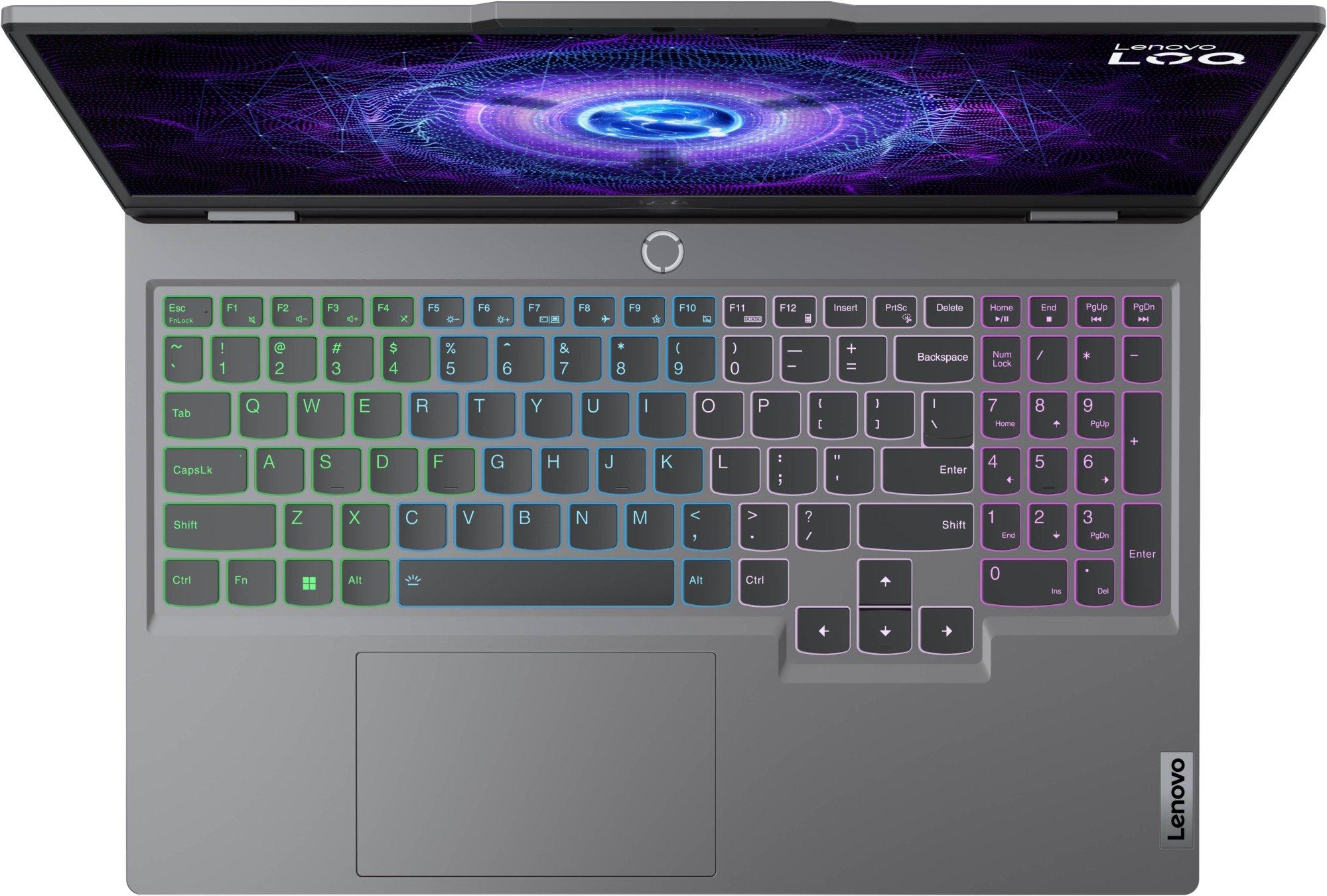 Laptop Gaming Lenovo NB LOQ 15IRX9 / Core i5-13450HX / 16GB DDR5 / 512GB / 15.6" Full HD IPS AG 144hz / RTX 3050 6GB / US - Luna Grey 3