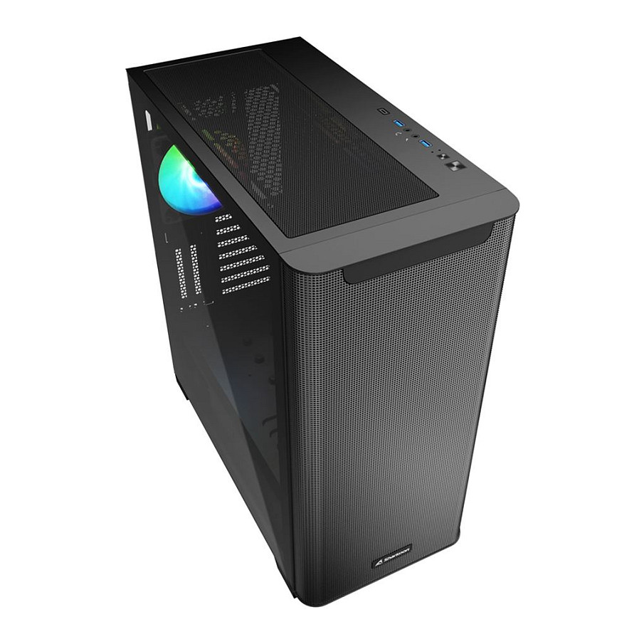 Kasë Midi Sharkoon M30 RGB – Zezë thumbnail 3