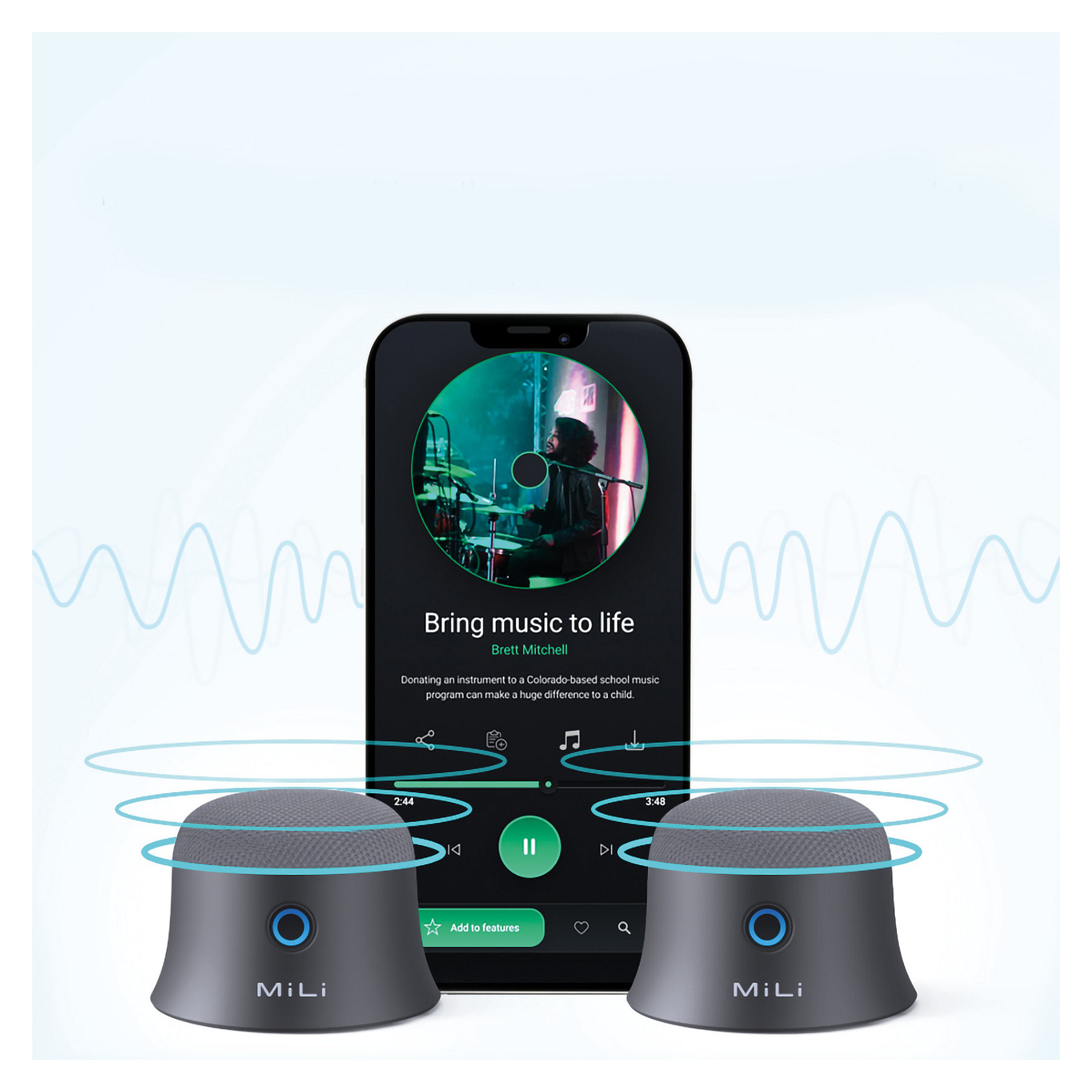 Altoparlantë Ultron Mag Soundmate, 2 × 3W, Bluetooth, USB-C, Magnetik - Zezë 3