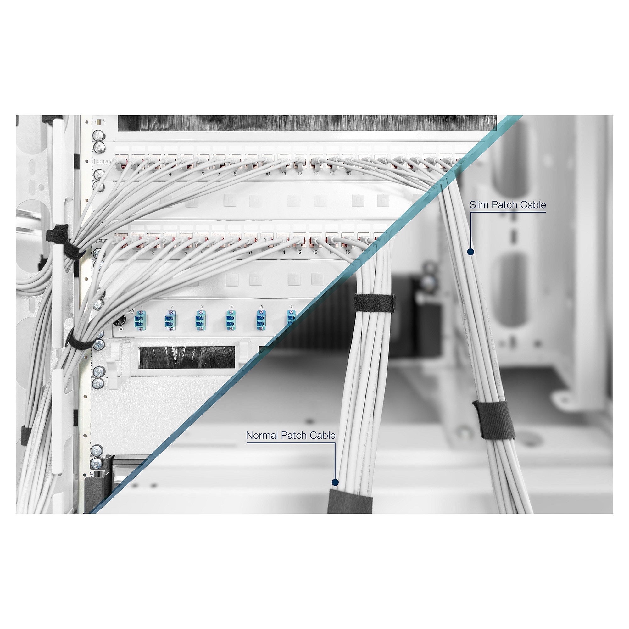 Kabllo rrjeti DIGITUS Cat6 U/UTP Slim Patch Cable / 2m - Gri thumbnail 2
