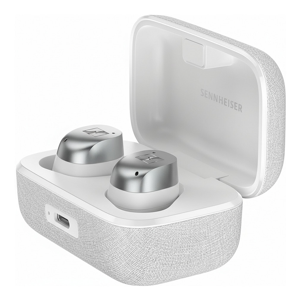 Kufje pa kabllo Sennheiser MOMENTUM True Wireless 4 / Bluetooth 5.4 / 7mm / Adaptive ANC / 30 orë / IP54 - Bardhë/Argjend 2