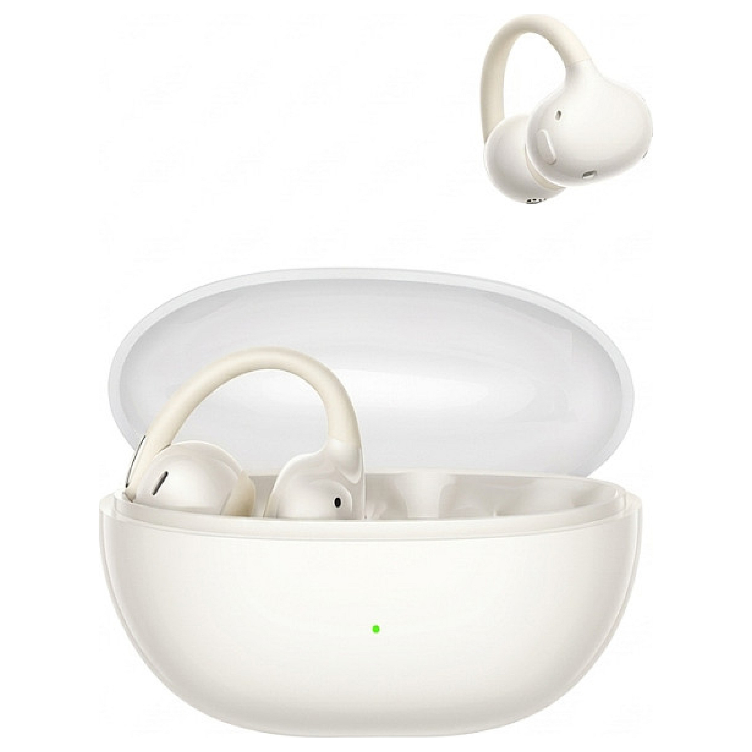 Kufje pa kabllo Baseus Bass BP1 NC / In-Ear / Bluetooth 6.0 / 12 mm / ANC / Multipoint / 4 Mikrofona / Low Latency – Bardhë 5
