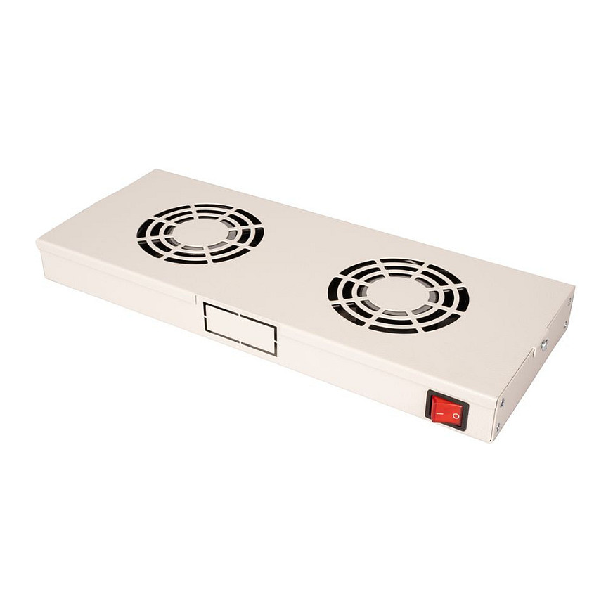 Ftohës për Rack ROLINE 19", 2 Ventilatorë, ON/OFF - Hiri
