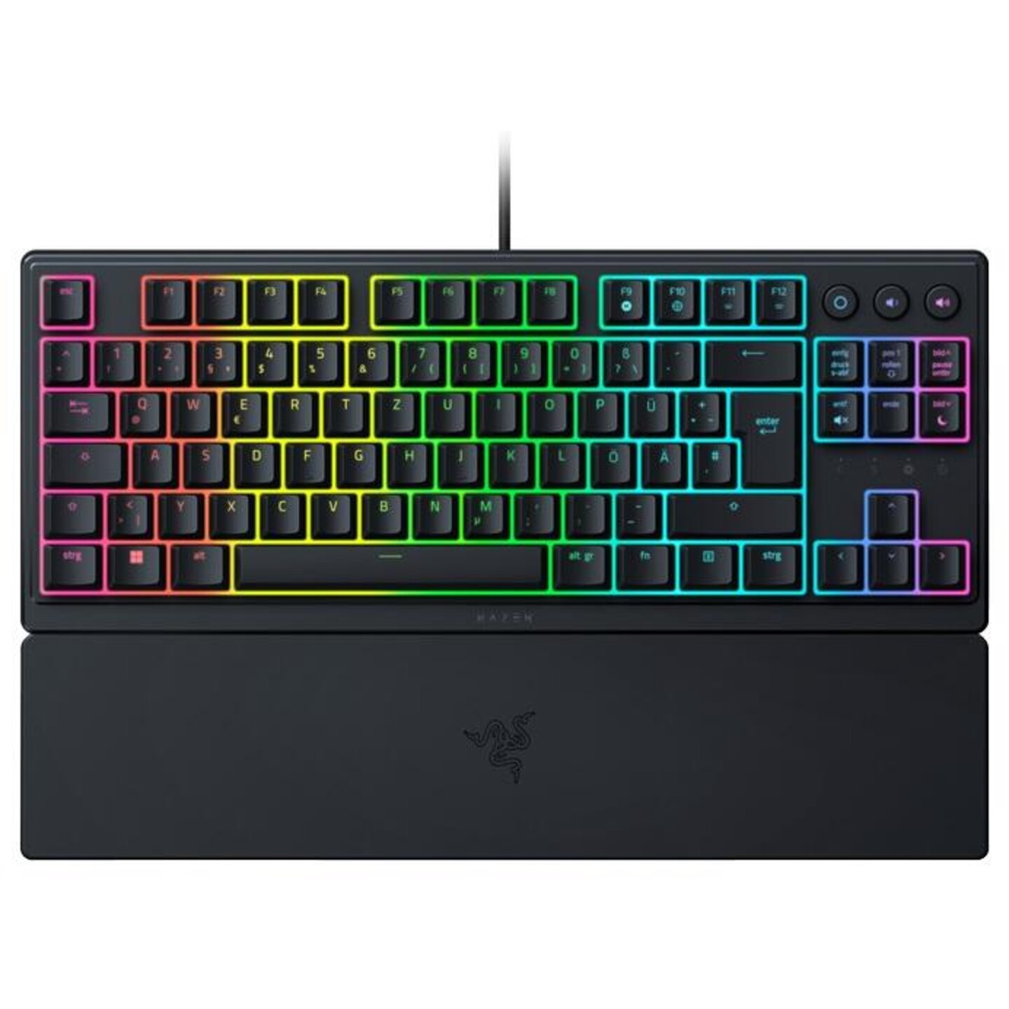 Tastierë Gaming Razer Ornata V3 TKL, Wired, Mecha-Membrane, RGB, USB - Zezë